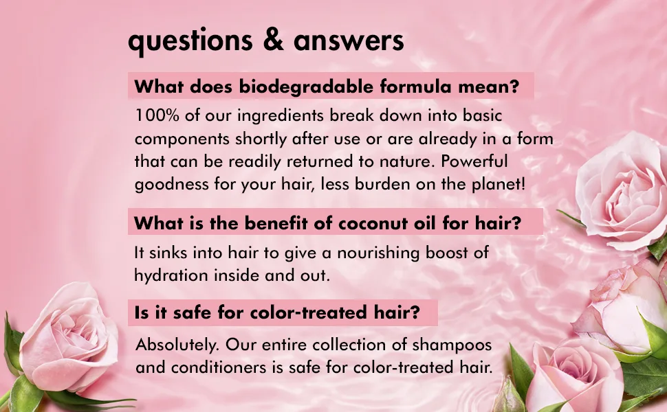 Love Beauty and Planet Blooming Color Conditioner Murumuru Butter & Rose 13.5 fl oz (400 ml) - product information 3
