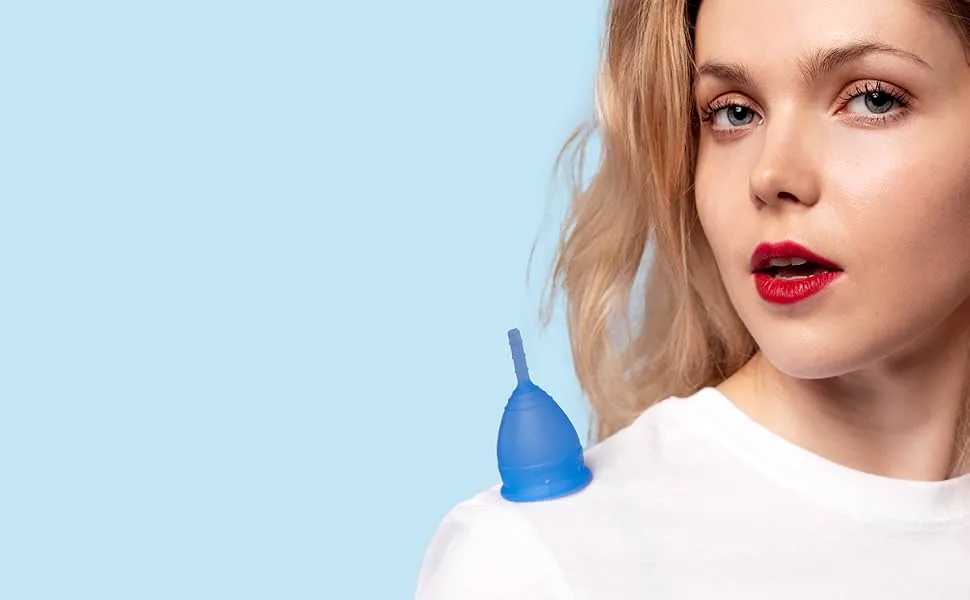 Lunette Reusable Menstrual Cup Model 1 For Light to Normal Flow Orange 1 Cup - lunette blue