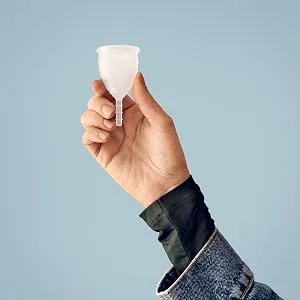Lunette Reusable Menstrual Cup Model 1 For Light to Normal Flow Orange 1 Cup - Lunette Clear