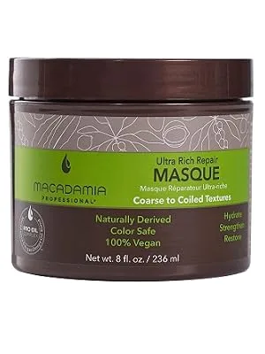 Macadamia Professional Ultra Rich Repair Masque Coarse to Coiled Textures 8 fl oz (236 ml) - UR Masque