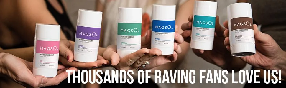 Magsol Magnesium Deodorant Jasmine 3.2 oz (95 g) - mens natural deodorant