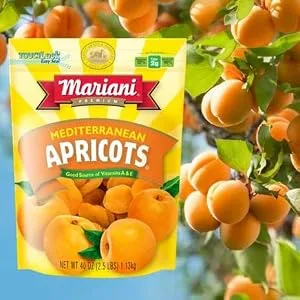 Mariani Dried Fruit Premium Mediterranean Apricots 6 oz (170 g) - Apricots