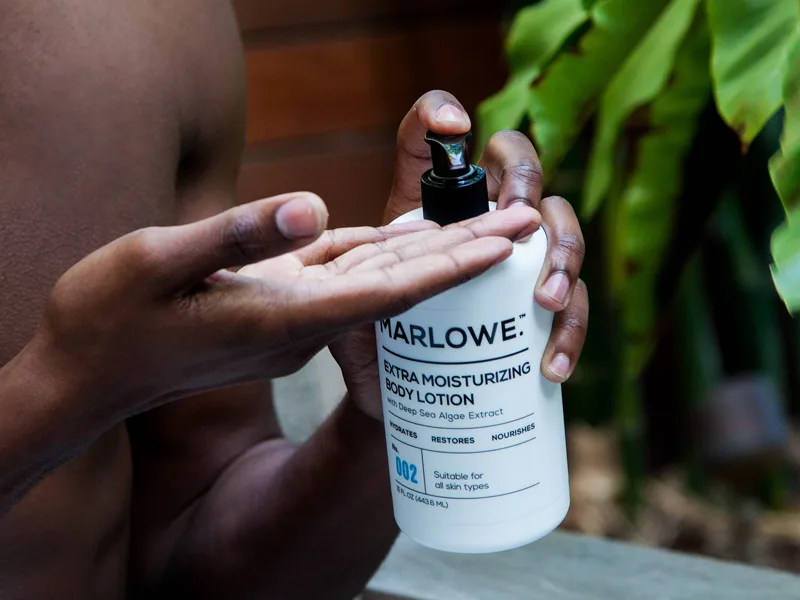 MARLOWE. Body Lotion for Men 15 oz Pump Hydrating & Nourishing Daily Moisturizer for Dry Skin Non-Oily Clean Vegan Formula with Aloe Vera & Amino Acids Original Fresh Sage & Fir Scent - product information 4
