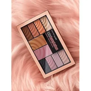 Maybelline Total Temptation Eyeshadow + Highlight Palette 0.42 oz (12 g) - beauty, makeup, highlighter makeup, blush, eye shadow, eyeshadow, baked, glow, loreal, caligirl