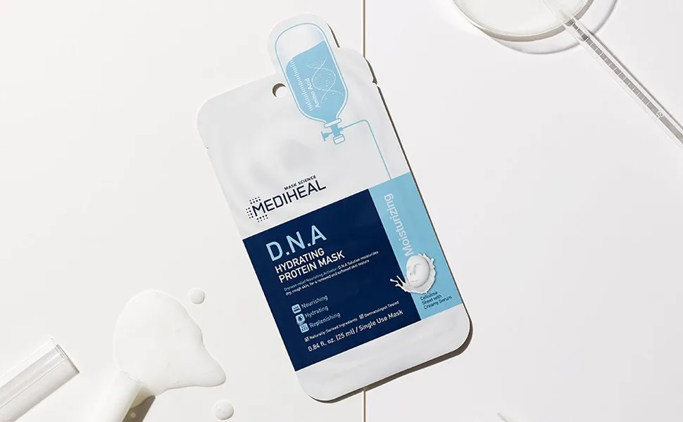 Mediheal D.N.A Hydrating Protein Beauty Mask 5 Sheets 0.84 fl oz (25 ml) Each - product information 2