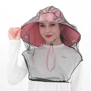 Mosquito Head Net Face - Black - positive
