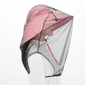 Mosquito Head Net Face - Black - side