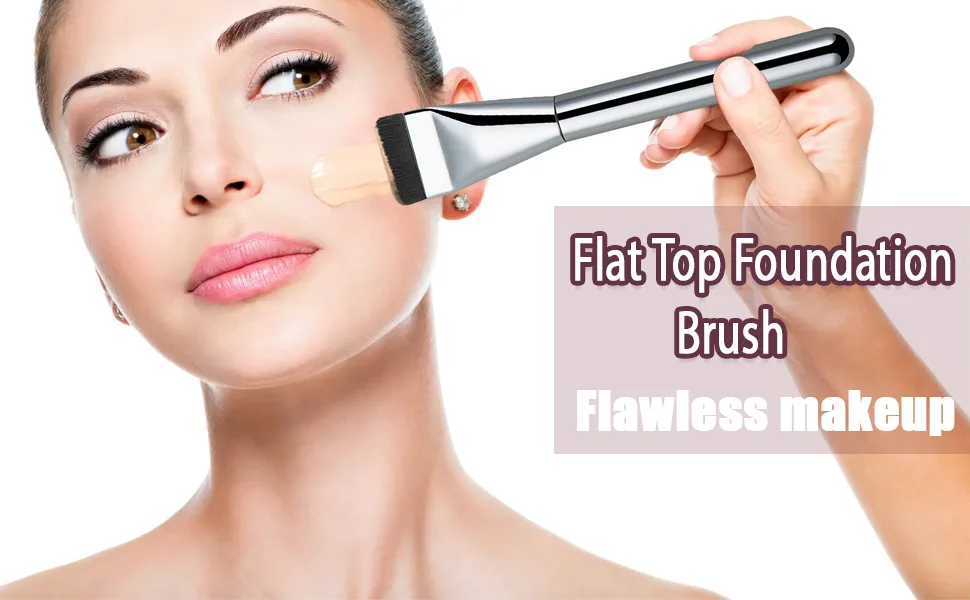 Foundation Brush for Liquid Makeup Makeup Brush Super Flat Top Thin Traceless - product information 5
