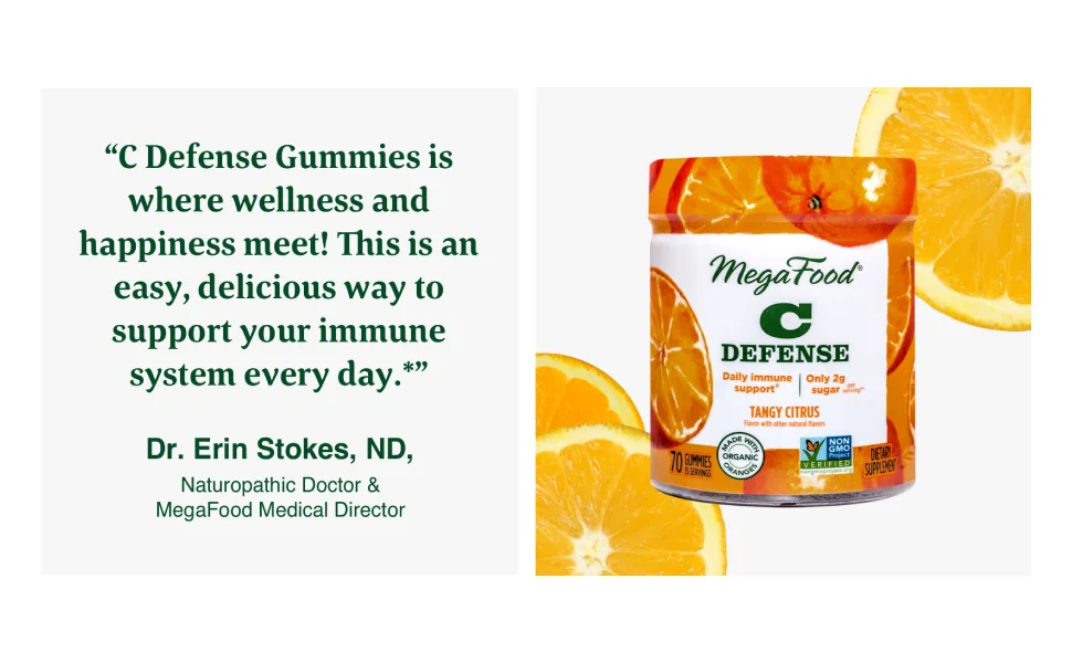 MegaFood C Defense Tangy Citrus 70 Gummies - product information 2