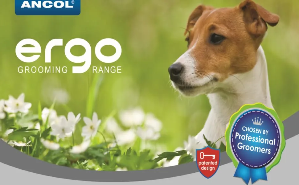 Ancol Ergo Universal Slicker Brush Medium Medium Single - Ergo Grooming Range chosen by professional groomers