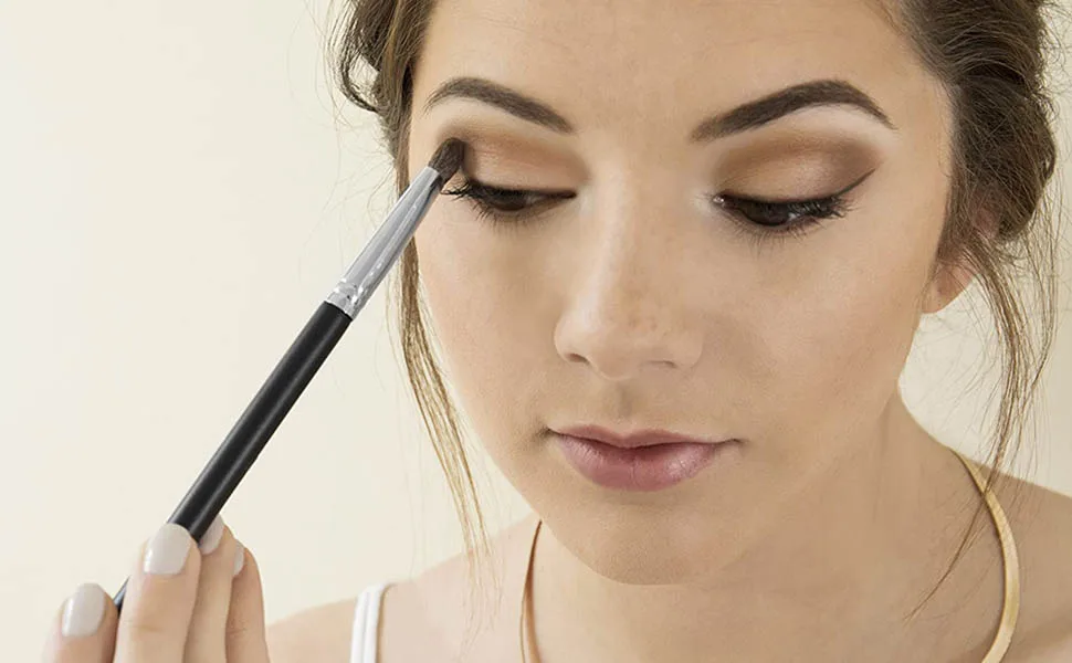 3Pcs Eyeshadow Brush Make up with Soft Synthetic Hairs Eyeshadow Applicator Blending Foundation Concealer Eyebrow Eyeliner - Eyeshadow Brush