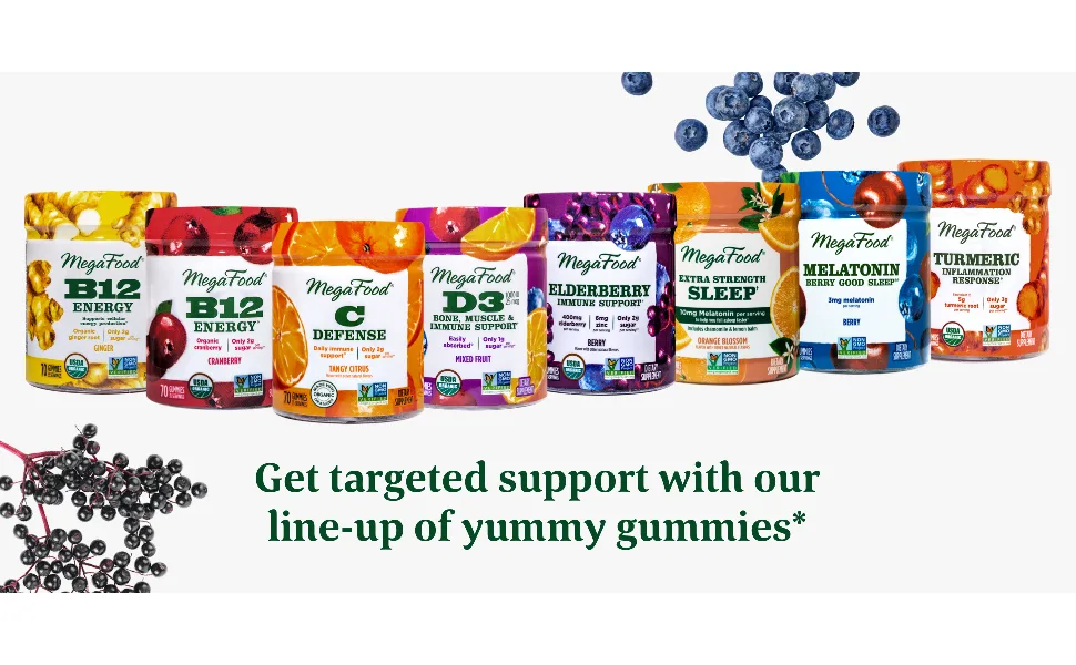 MegaFood Elderberry Immune Support Berry 54 Gummies - product information 6