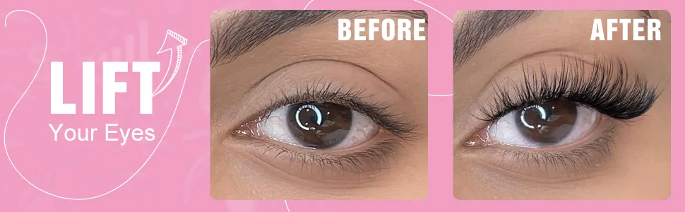 Lashes Natural Look Eyelashes Cat Eye Wispy Clear Band 3D False Lashes Fake Eyelashes 7 Pairs by Mavphnee - product information 25