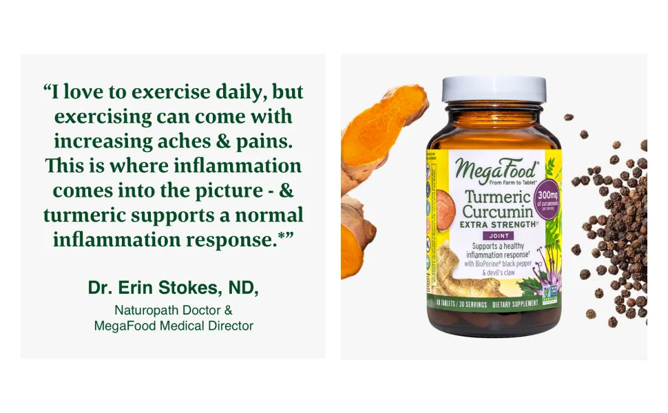 MegaFood Turmeric Strength for Joint 60 Tablets - product information 2