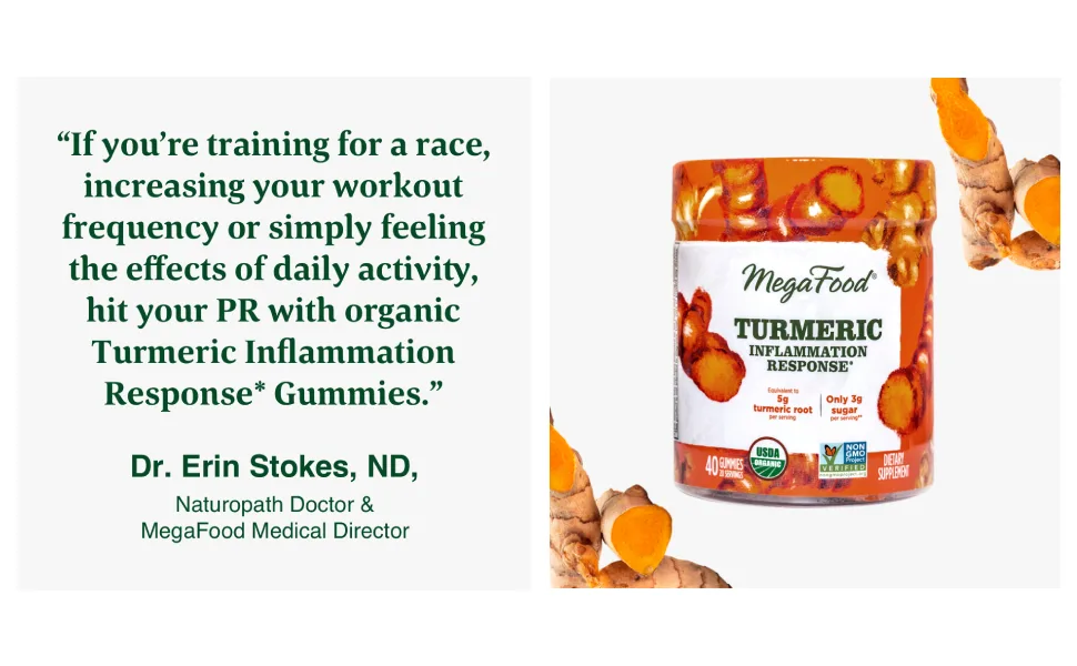 MegaFood Turmeric Inflammation Response 40 Gummies - product information 2