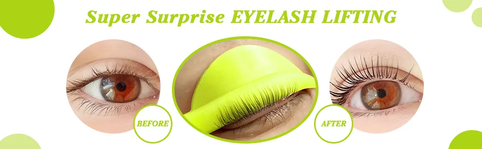 Libeauty Eyelash Perm Pads 10pcs Silicone Lash Lift Shields for Eyelash Perm XS/S/M/L/XL 5 Size Reusable Soft Lash Lifting Rods (Yellow) - lash lifting pads