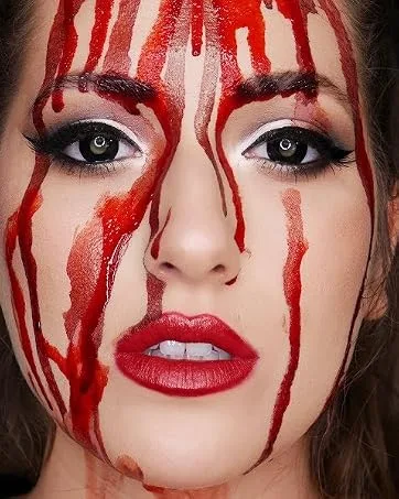 Mysense Red Cream Face Body Paint Makeup Water Based Painting for Adults Raven Cosplay SFX Costumes Festivals Halloween 2 OZ (60Ml) - BY029 01