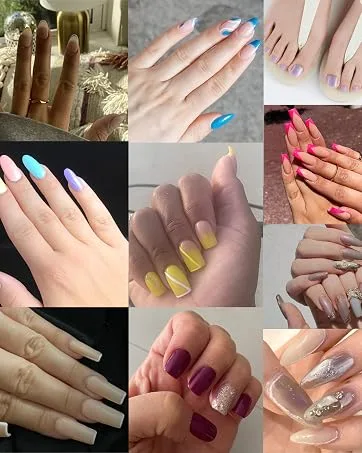 Oval Shaped False Nail Tips Full Cover 500PCS Clear Nails for Acrylic Nail Tips - clear nail tips