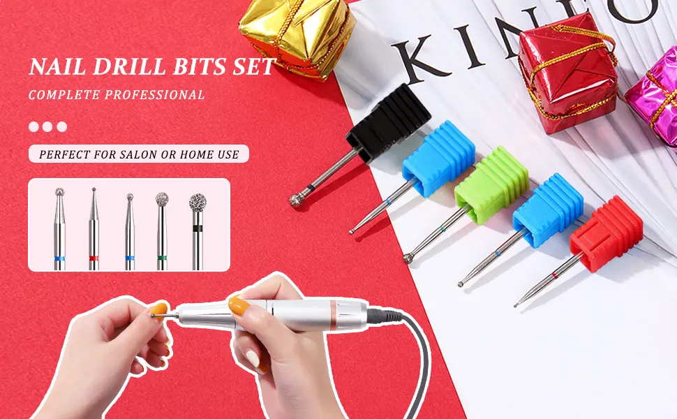BNG Cuticle Efile Bits Nail Drill Diamond Nail File Ball Drill Bit Cuticle Cleaner Burr Tool for Electric Drill Machine Manicure Pedicure Polishing Kit - product information 17