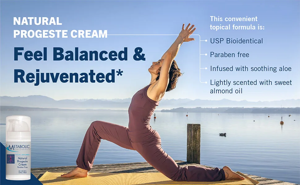 Metabolic Maintenance Natural Progeste Cream 3.5 fl oz (100 ml) - Feel Balanced & Rejuvenated