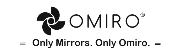 OMIRO Hand Mirror Handheld Mirror with Handle Union Jack Red - banner