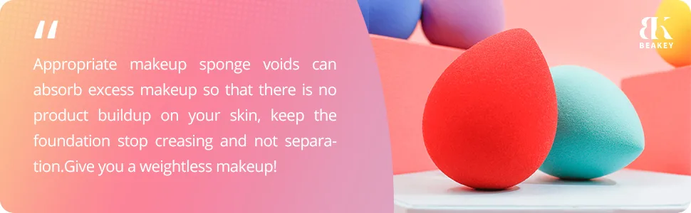 BEAKEY Makeup Sponges 5 Pcs Non-Latex Blender Beauty Soft Foundation Sponge High Density Makeup Sponge for Foundation Liquid Creams and Powders (Multi-Color) 1-5pcs multi-colored sponge - makeup sponge