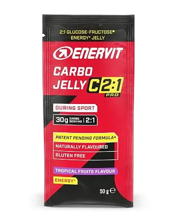 Enervit C2:1 Pro Carbo Chews Orange (Orange 3 x 34 gram Bars) Orange 3 x 34 gram Bars - C2:1 Pro Jelly