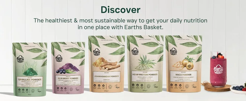 Earths Basket Organic Dried Goji Berries 200g Raw Dried Great Snack Protein & Fibre - Collection