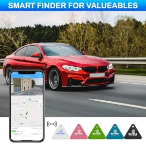 ReFind R3 Smart Tracker. Mini GPS Tag Live Tracking on Free App Bluetooth 5.0. Key Finder Tracker For Luggage Item Finder Dog & Cat Tracker. Compact AIR I TAG For iPhone Android Samsung (Black) - galaxy smart tag, location tag, samsung galaxy smart tag, samsung tracker tag, smarttag