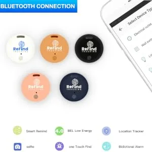 ReFind R2 Smart Tracker. Mini GPS Tag Live Tracking on Free App Bluetooth 5.0. Key Finder Tracker For Luggage Item Finder Dog & Cat Tracker. Compact AIR I TAG For iPhone Android Samsung(Orange) - android tracker tag, apple dog tracker, apple itag, apple luggage tracker, appletag, apple tags air