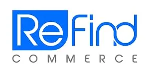 ReFind Smart Tracker. Mini GPS Tag Live Tracking on Free App Bluetooth 5.0. Key Finder Tracker For Luggage Item Finder Dog & Cat Tracker. Compact AIR I TAG For iPhone Android Samsung (Black) - ReFind Commerce Logo, business for Tracking devices, GPS, Tech accessories