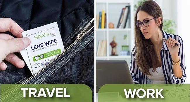 Glasses Cleaner Wipes 140 Individually Wrapped Lens Wipes Multipurpose Suitable for Spectacle Lenses Cameras Binoculars Mirrors Screens Optical and Electronic Devices - travel contact lens solution