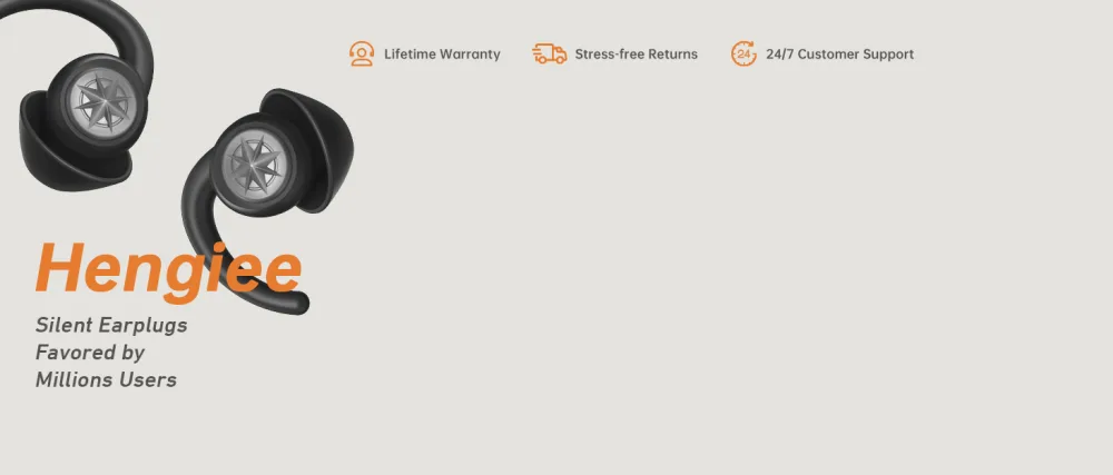 1 Pair Black Ear Plugs 33dB - ear plugs
