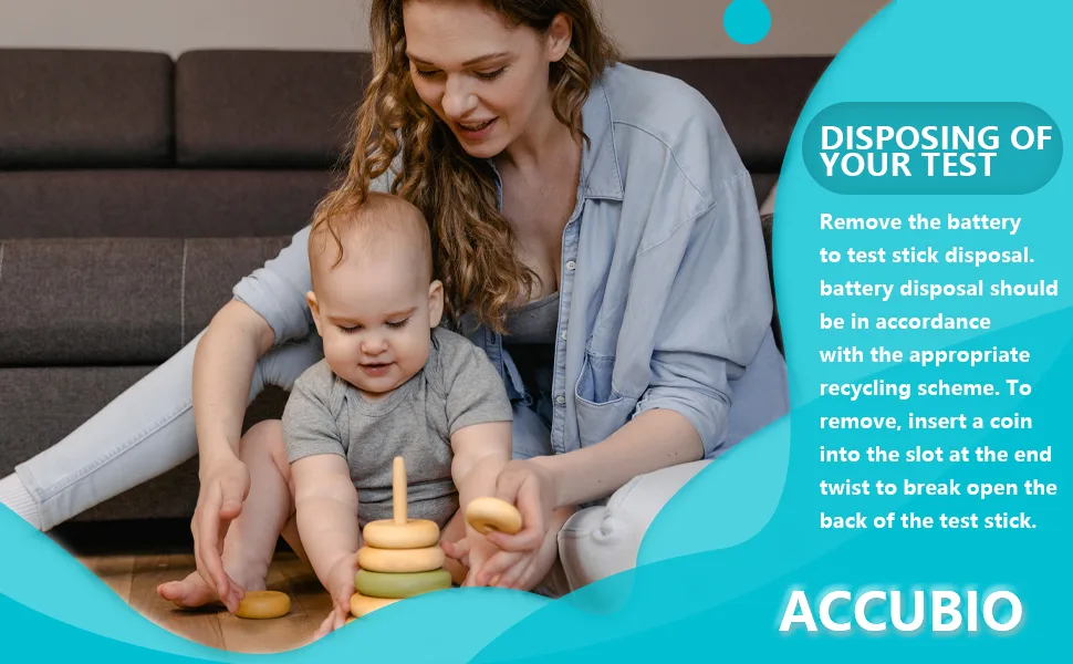 ACCUBIO Digital Pregnancy Test First Response Early Pregnancy Test HCG Fertility Test Home Rapid Detection Over 99% Accurate Result in Words Within 5 Minutes 1 Test - HCG test