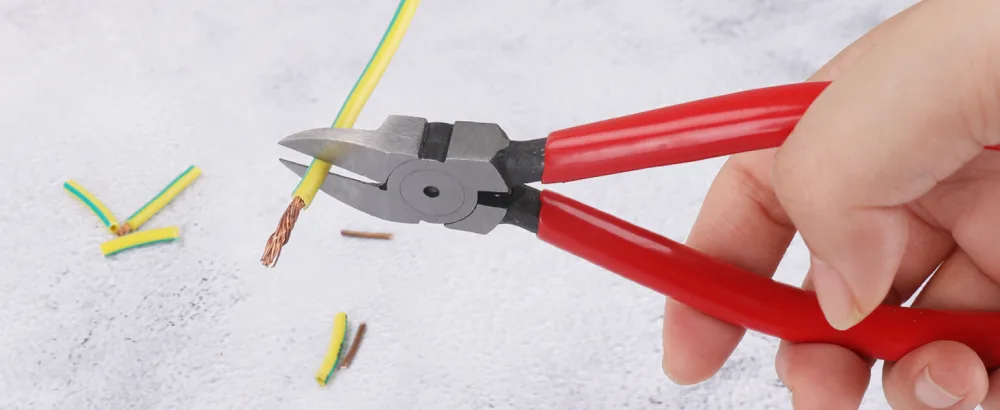 HAUTMEC 5" Precise Small Flush Cutting of Engineer Wire Cutter Plier with Location Pin for Fine Shearing Perfect for Circuit Board Cutting Electronic Components HT0327 1 - Electric Wire Cutting