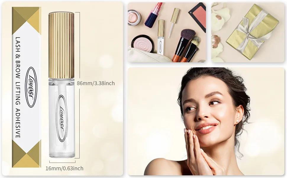 Lomansa Lash Lift Glue Eyelash Lifting Adhesive Eyebrow Perming Glue Strong Sticky Hold Eyelash Perm Glue For Brow(7ml) - lash lift glue