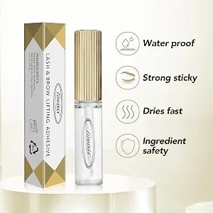 Lomansa Lash Lift Glue Eyelash Lifting Adhesive Eyebrow Perming Glue Strong Sticky Hold Eyelash Perm Glue For Brow(7ml) - lash lift glue for solon system