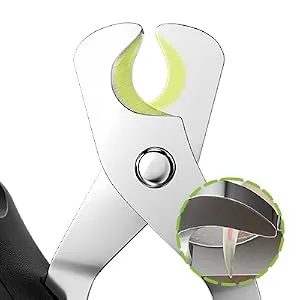 pecute Cat Nail Clippers with Adjustable Led Light Sharp Stainless Steel Professional Pet Nail Trimmer for Cats Small Dogs Rabbit and Small Animals Black+Green Led Light - sharp