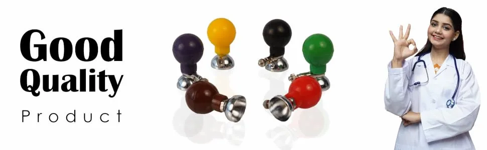 OTICA ECG Adult Chest Suction Electrode Bulb for ECG Machine Set of 6 Multicolor - product information 27