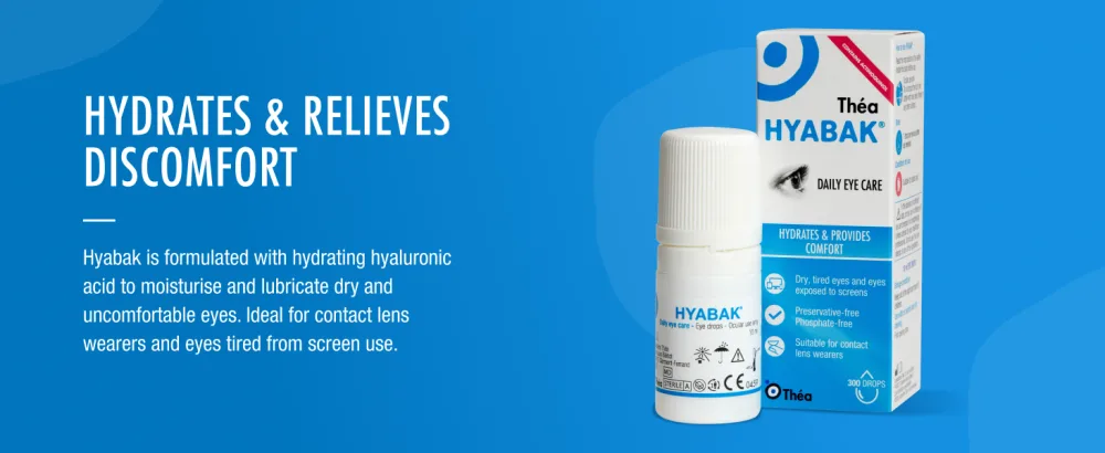 Hyabak Dry Eye Drops 10 ml Single - Hydrates