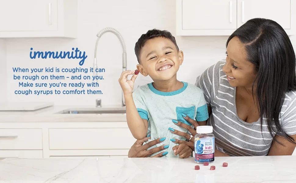 Mommy's Bliss Kids Elderberry Gummies + Immunity Support 60 Gummies - immunity