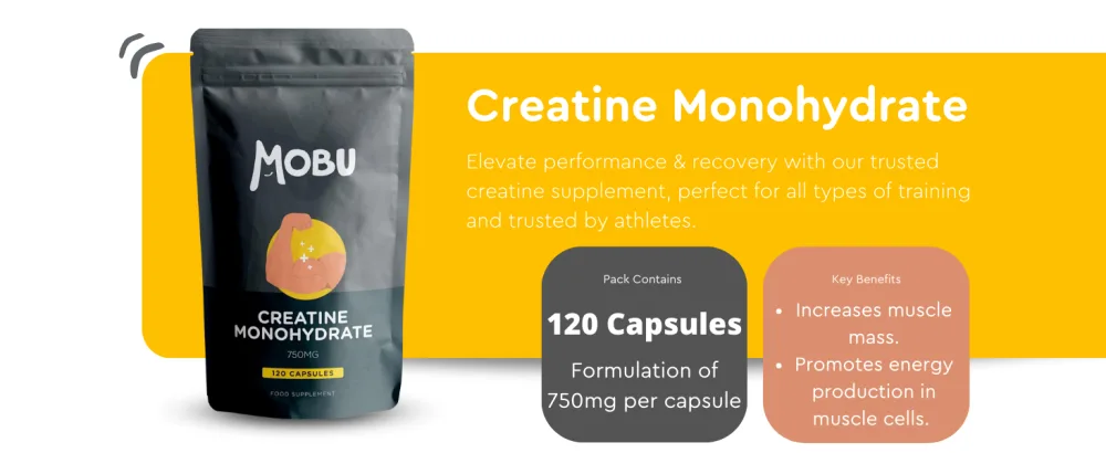 Creatine Monohydrate Capsules 750mg (3000mg Per Serving) - 120 Capsules - Boost Muscle Mass Bulk & Strength - Supports Increased Energy & Performance - Pre Workout Supplement for Men & Women | MOBU - product information 12