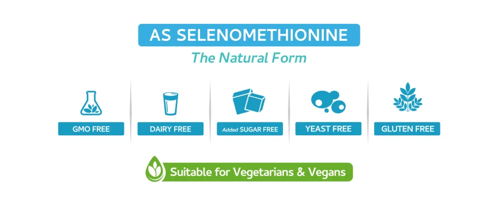 Selenium 200 g - 120 Capsules 4 Month Supply as Selenomethionine The Naturally Occurring Form with Superior bioavailability - Made in The UK - Swiss BioEnergetics Selenium 200µg - Module CI