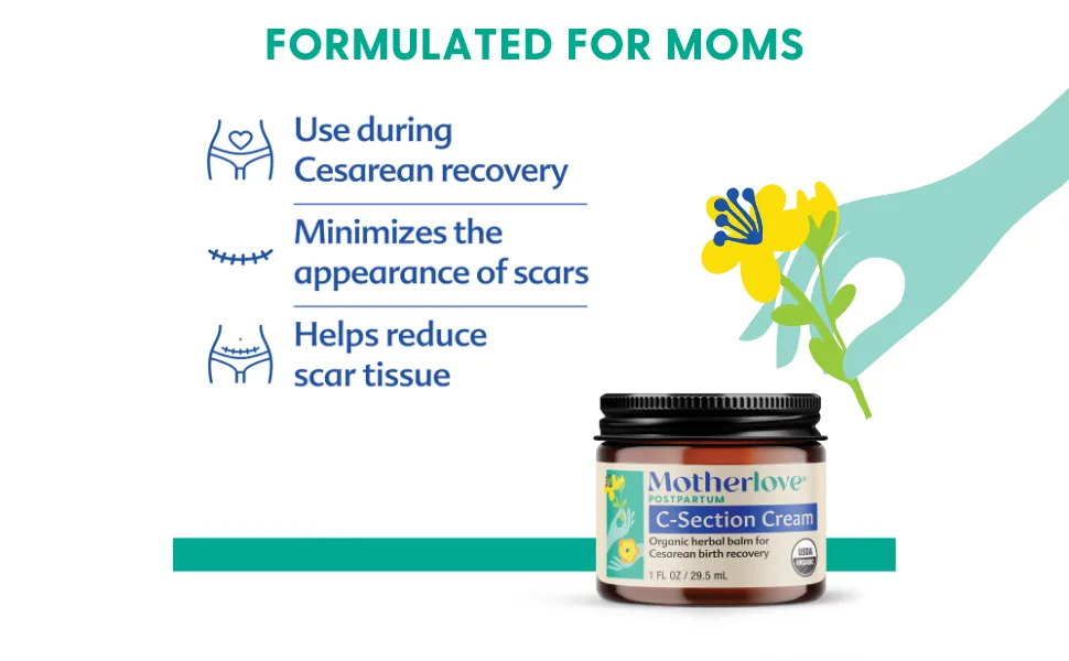 Motherlove C-Section Cream 1 fl oz (29.5 ml) - C-Section Cream uses
