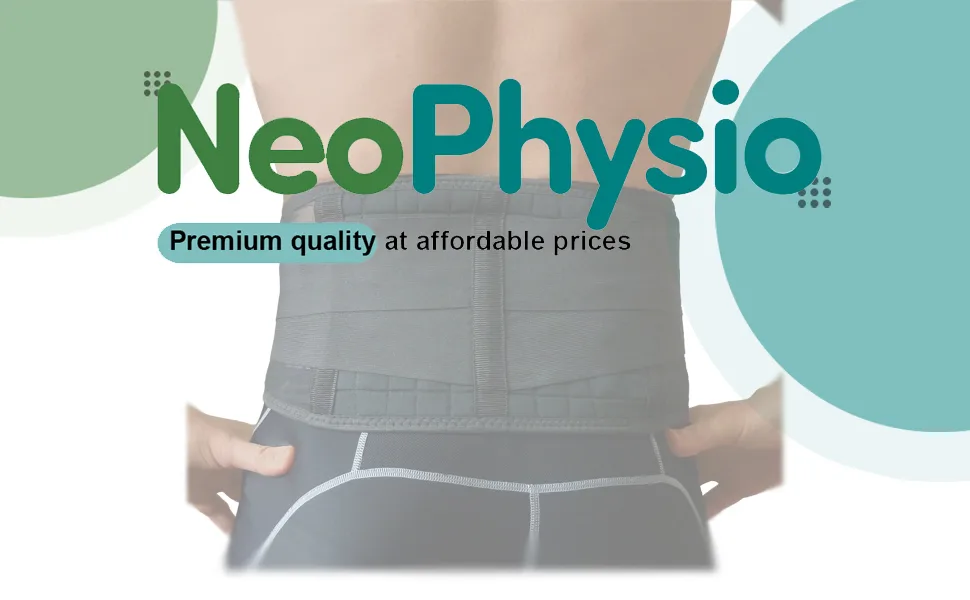 NeoPhysio Magnetic Back Support Brace 20 Magnets (X-Large) - neophysio back magnetic support magnets 20 affordable comfort adjustable