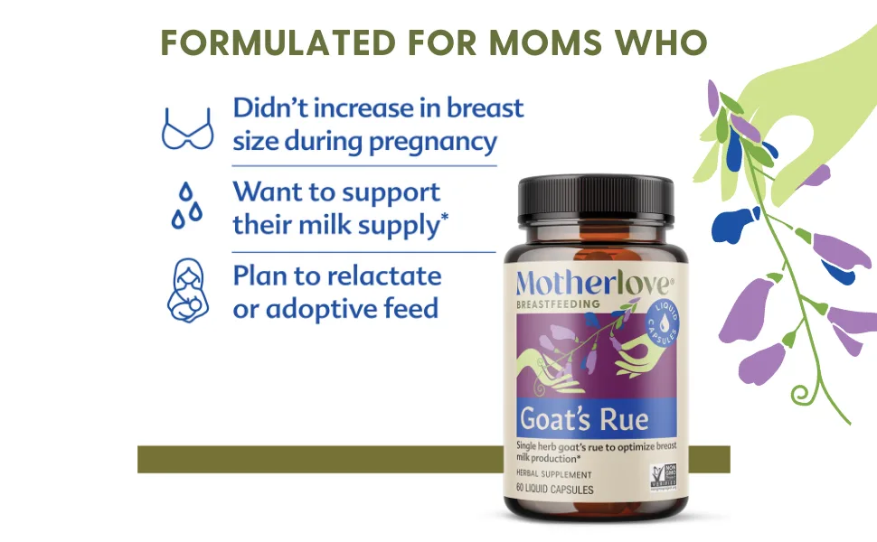 Motherlove Goat's Rue 120 Liquid Capsules - Goat