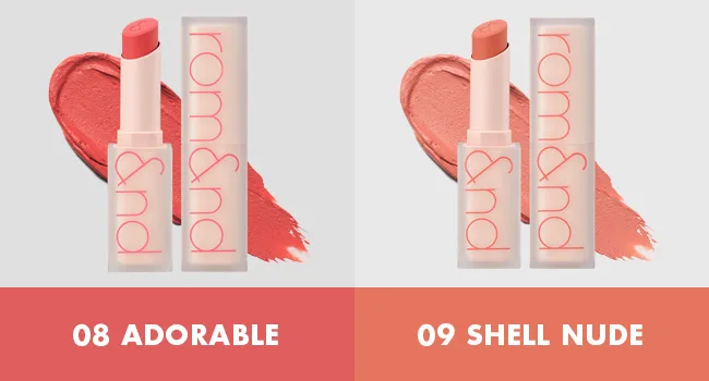 rom&nd Zero Matte Lipstick (09 SHELL NUDE) 3g - product information 15