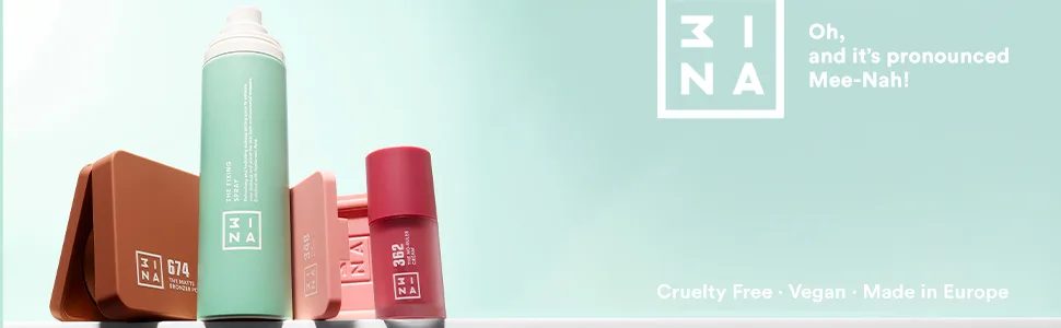 3INA MAKEUP - The Fixing Spray - Hydrating Primer & Setting Spray - Iluminating Makeup Fixer with Cafeine & Hyaluronic Acid - halloween gift present carnival mother