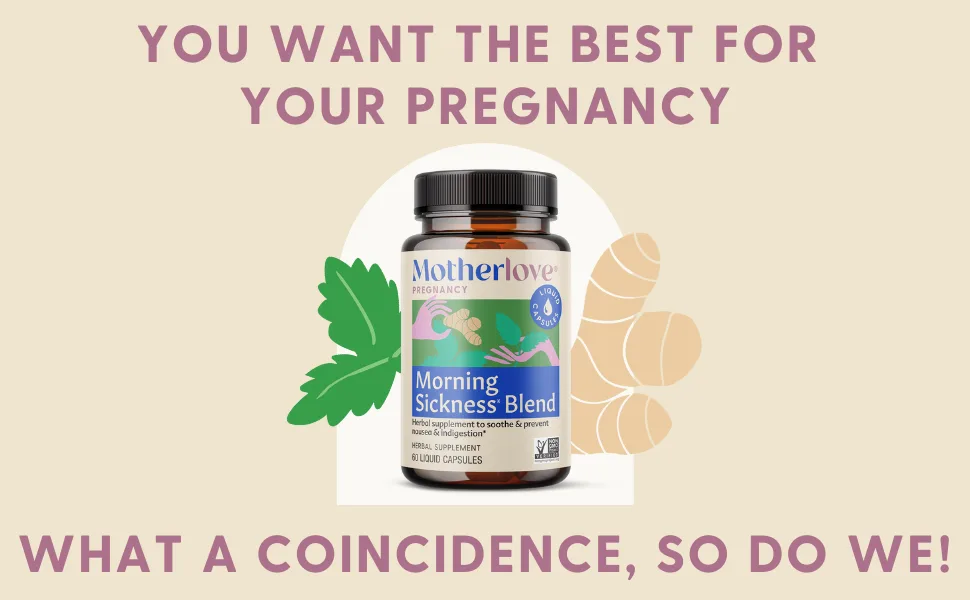 Motherlove Morning Sickness Blend 60 Liquid Capsules - Morning Sickness Blend