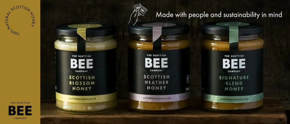Raspberry and Ginger Shrub Cordial from The Scottish Bee Company 250ml - Fruit-Infused Cordial made with Apple Cider Vinegar - Made in Scotland - BRAND STORY
